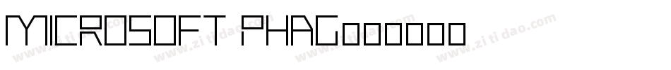 Microsoft Phag字体转换